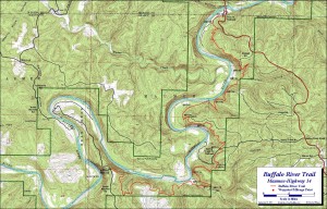 BRT - Print size Maumee topographic trail map at 1:24,000 scale.